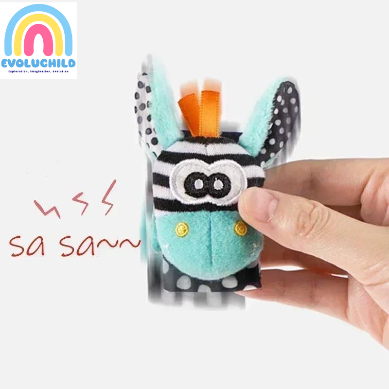 Chaussettes & Bracelet Hochet pour Bébé - Chaleur et Stimulation Sensorielle