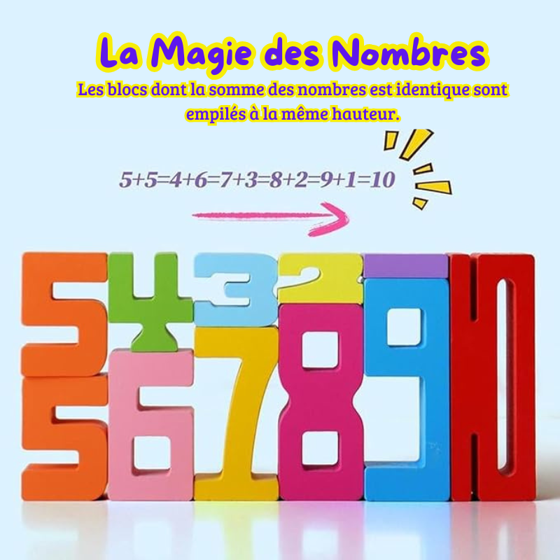 Blocs de Nombres Montessori en Bois – Le jeu parfait pour apprendre à compter !
