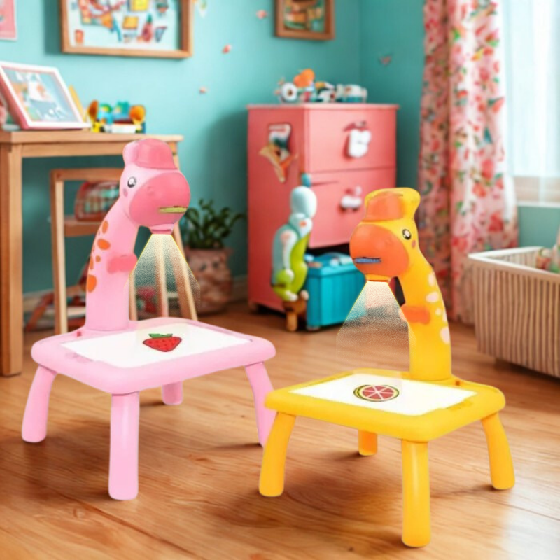 Table de dessin lumineuse enfant avec projecteur - Apprendre à dessiner en s'amusant