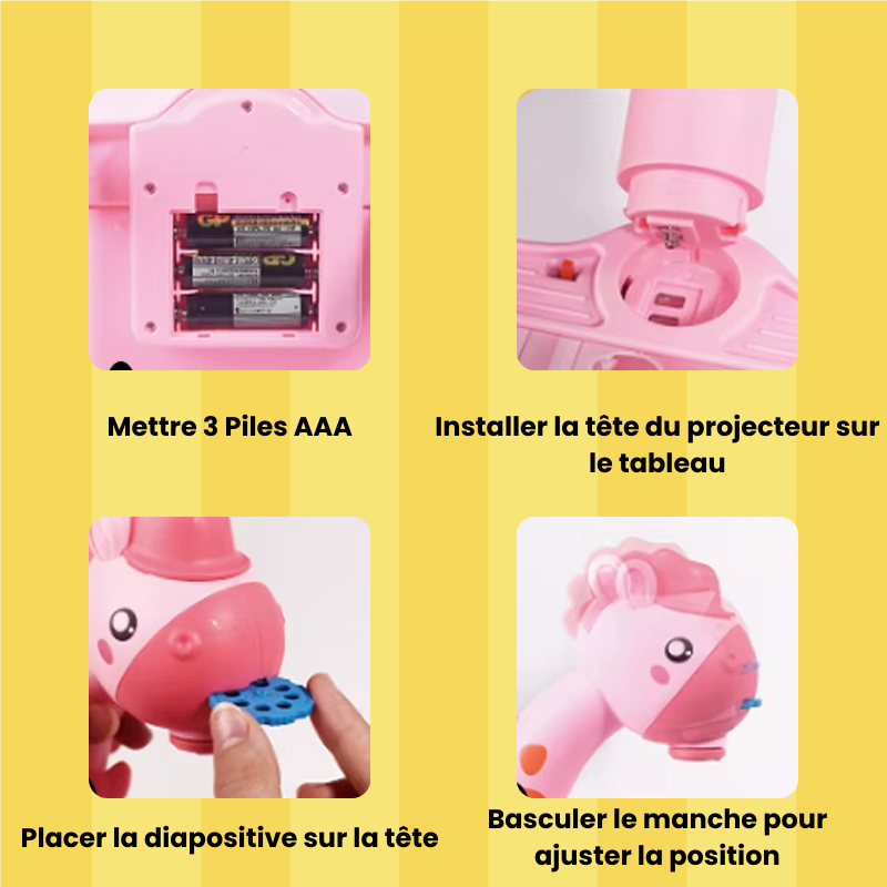 Table de dessin lumineuse enfant avec projecteur - Apprendre à dessiner en s'amusant