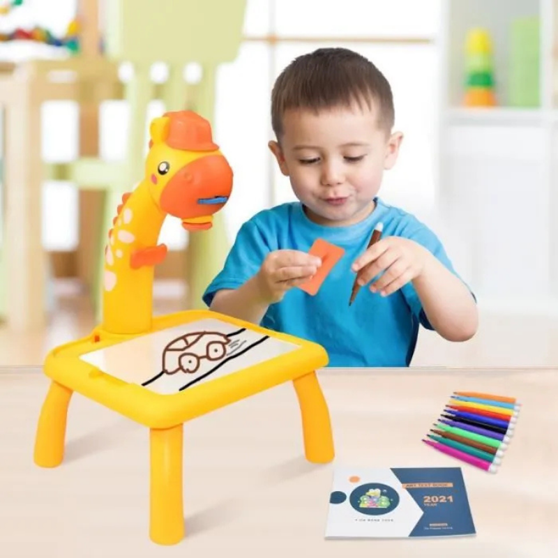 Table de dessin lumineuse enfant avec projecteur - Apprendre à dessiner en s'amusant