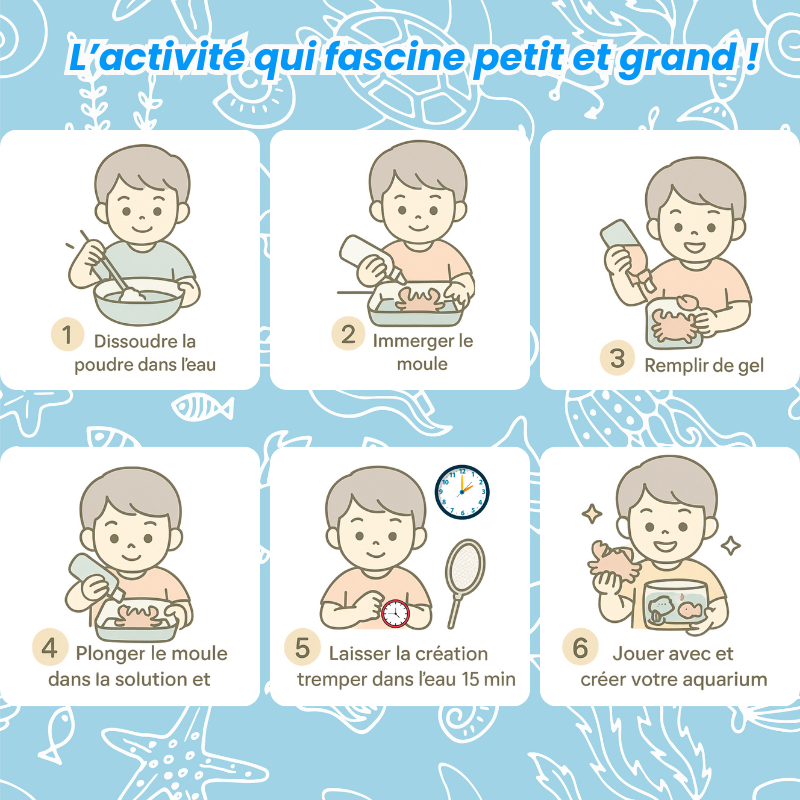 Kit Créatif Animaux Magique 3D à L'Eau