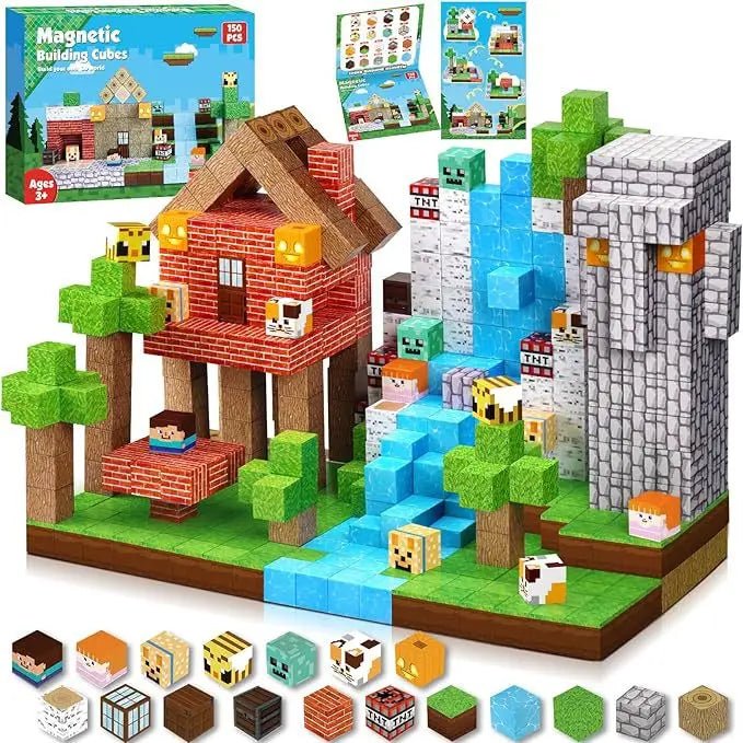 MagnetiCraft - cubes de construction magnetiques - Evoluchild - 14:1052ZH-023 150PCS