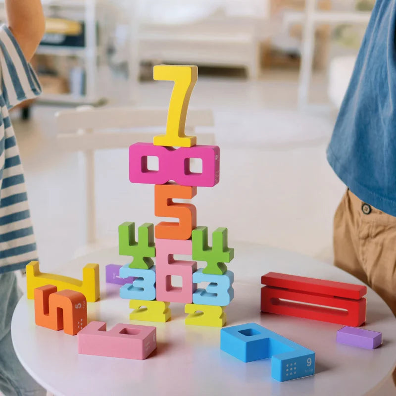 Blocs de Nombres Montessori en Bois – Le jeu parfait pour apprendre à compter !