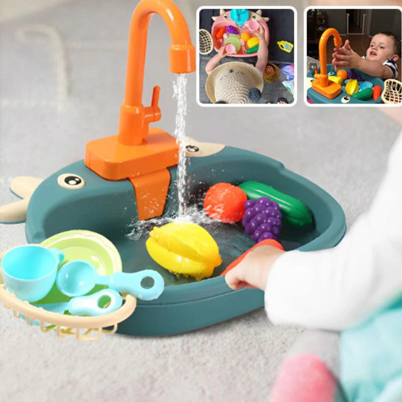 Evier de Cuisine Éducatif – Jeu de cuisine pour Enfant