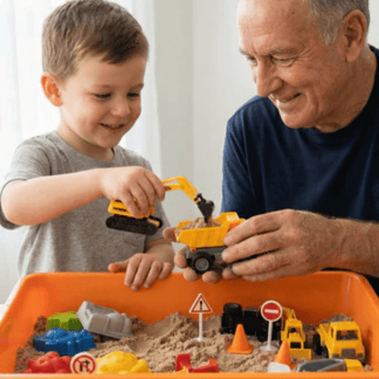 Sandbox - Mallette Chantier de Construction Sable Magique - Evoluchild - 14:100018786Construction Sensory;200007763:201336106