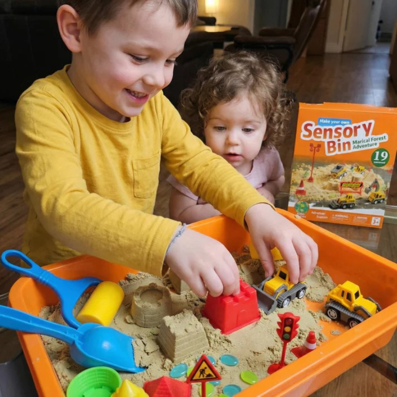 Sandbox - Mallette Chantier de Construction Sable Magique - Evoluchild - 14:100018786Construction Sensory;200007763:201336106
