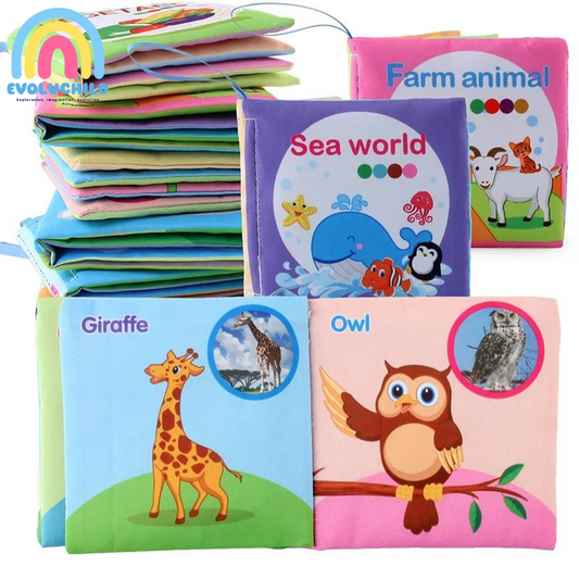 Livre Tissu Bébé d'Eveil  - Initiation à l'anglais