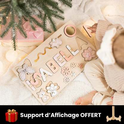 Puzzle personnalisé prenom en bois