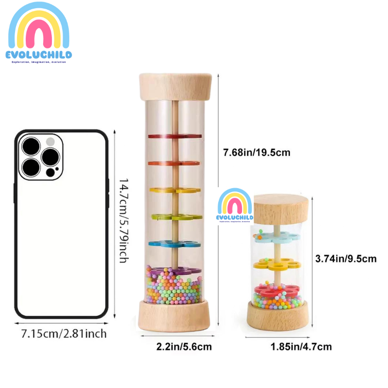 Bâton de Pluie pour Bébé - Éveil Sensoriel et Musical - Evoluchild - 14:193#small size