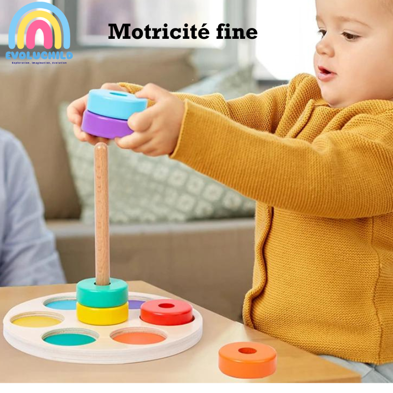 Montessori Rainbow Stacking Rings