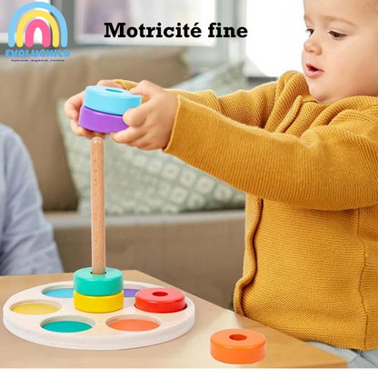Montessori Rainbow Stacking Rings