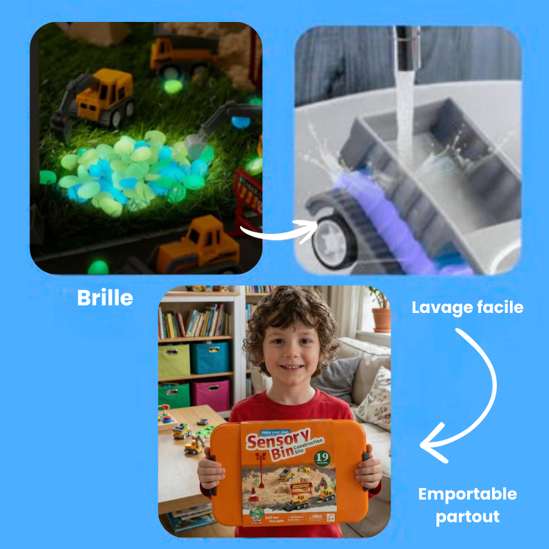 Sandbox - Mallette Chantier de Construction Sable Magique - Evoluchild - 14:100018786Construction Sensory;200007763:201336106