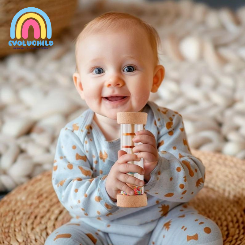 Bâton de Pluie pour Bébé - Éveil Sensoriel et Musical