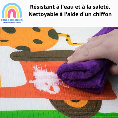 Tapis d'éveil en mousse motricité libre - Evoluchild - 14:350853#Double sided pattern;5:200007090#180x120x1cm
