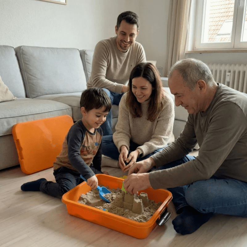 Sandbox - Mallette Chantier de Construction Sable Magique - Evoluchild - 14:100018786Construction Sensory;200007763:201336106