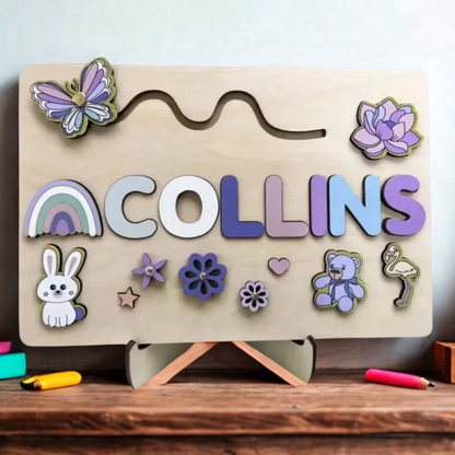Puzzle personnalisé prenom en bois