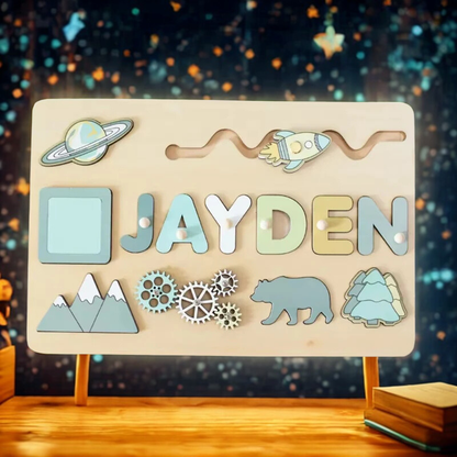 Puzzle personnalisé prenom en bois