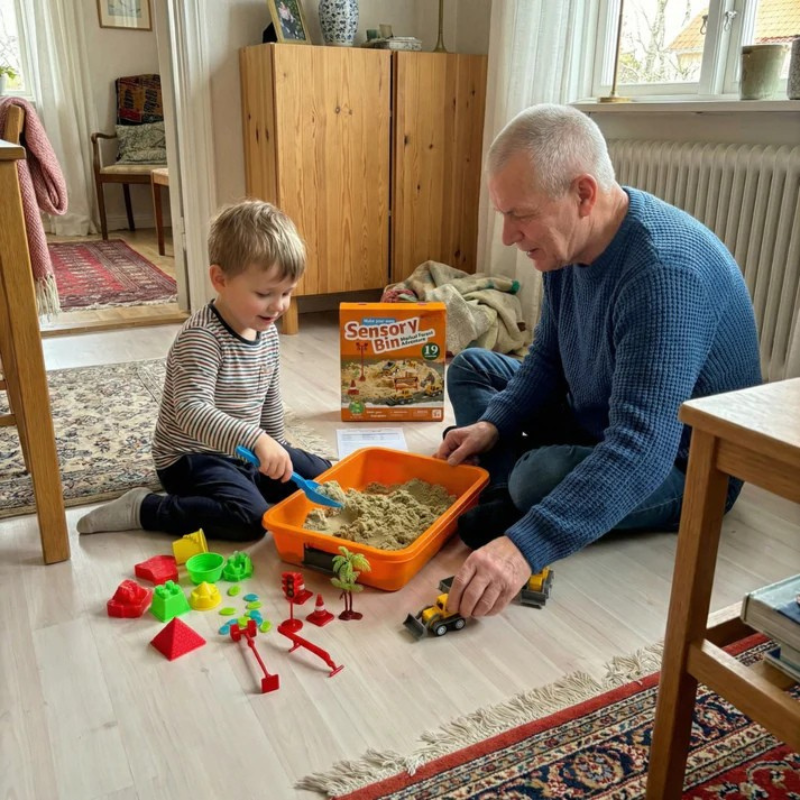 Sandbox - Mallette Chantier de Construction Sable Magique - Evoluchild - 14:100018786Construction Sensory;200007763:201336106
