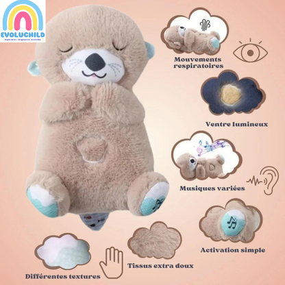Doudou Peluche Loutre apaisante pour dormir