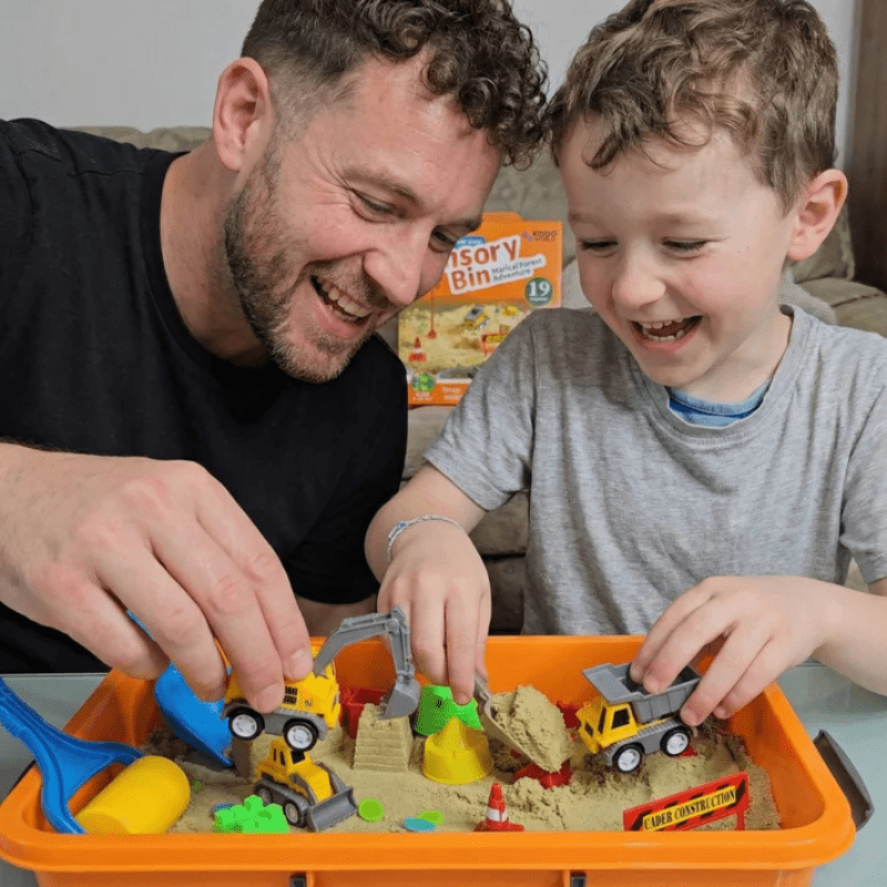 Sandbox - Mallette Chantier de Construction Sable Magique - Evoluchild - 14:100018786Construction Sensory;200007763:201336106