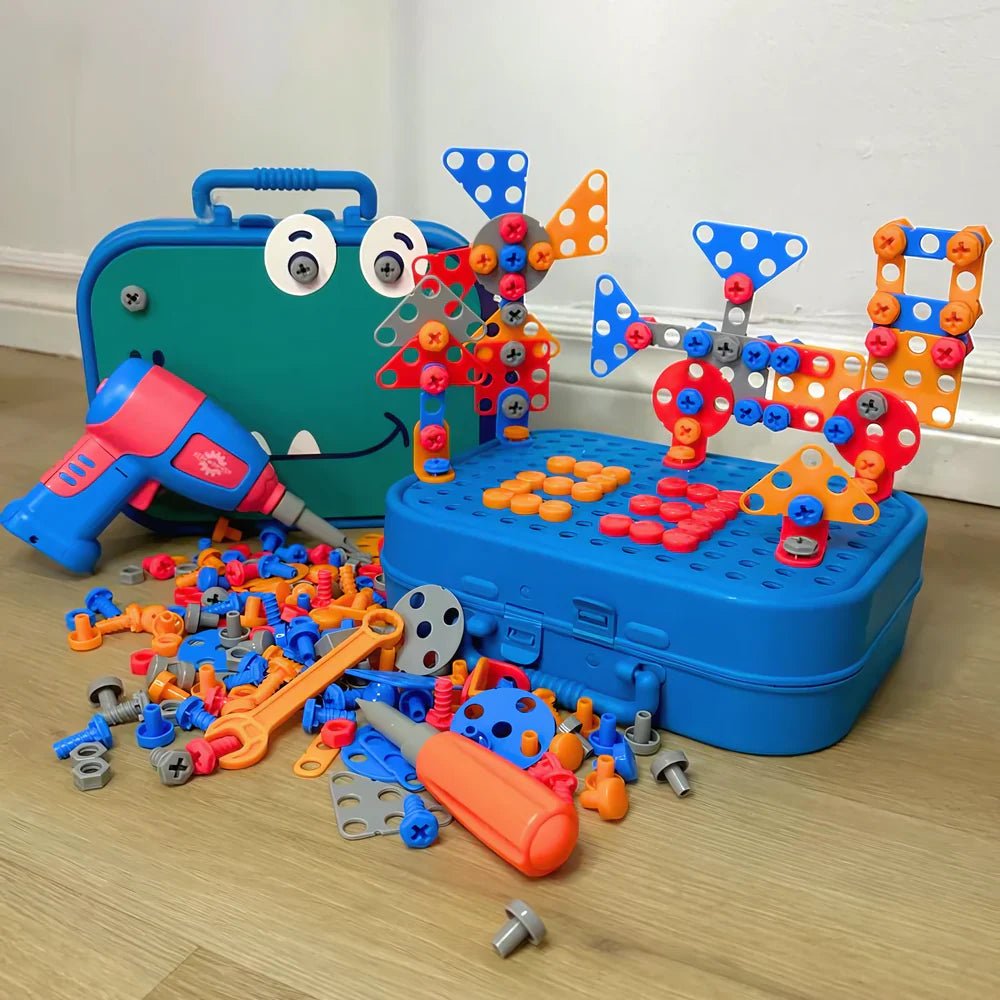 BricoGénie - Le kit créatif pour petits ingénieurs - Evoluchild - 14:173red 211pcs