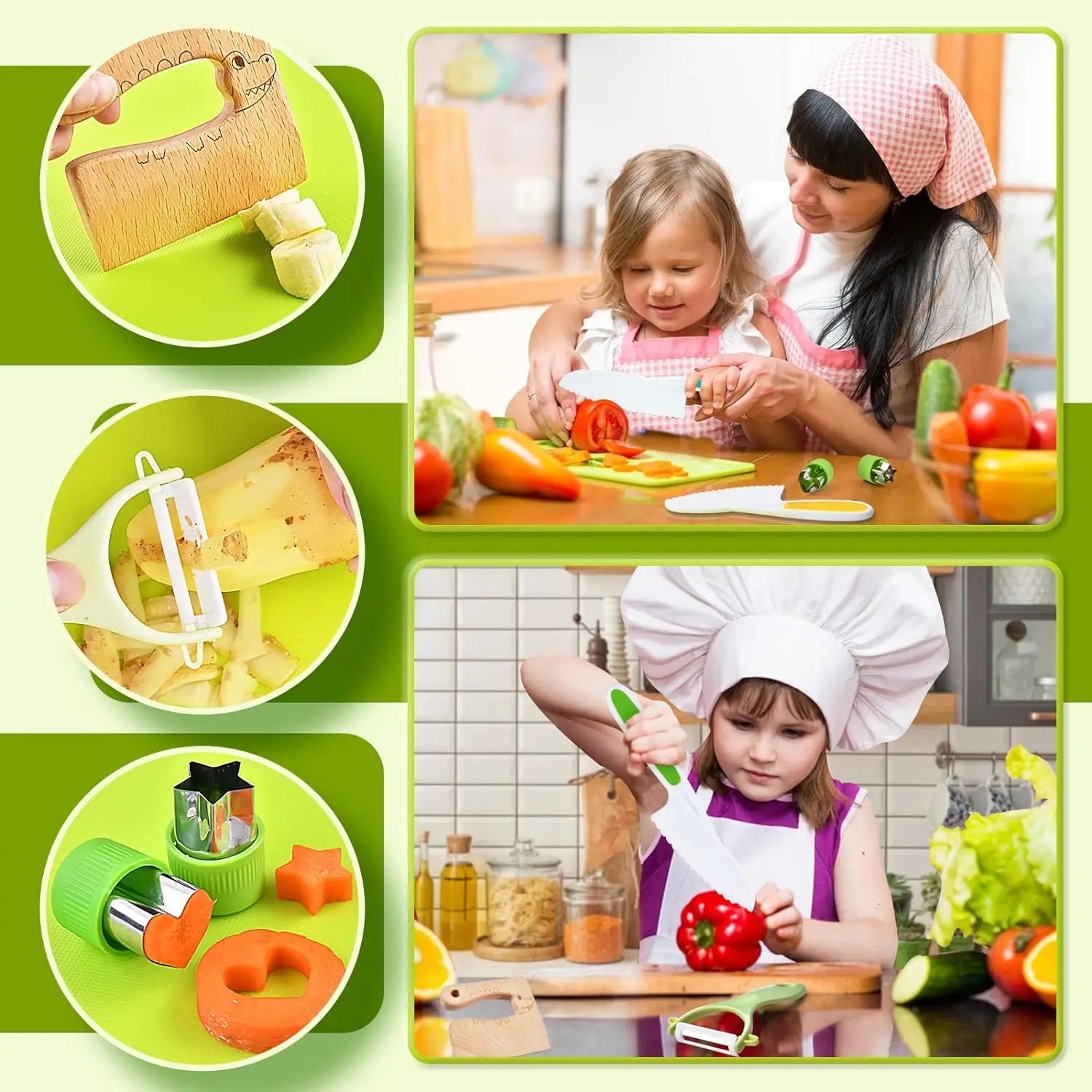 Outils de cuisine Montessori