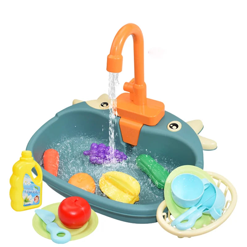 Evier de Cuisine Éducatif 5 en 1 – Jeu de cuisine pour Enfant