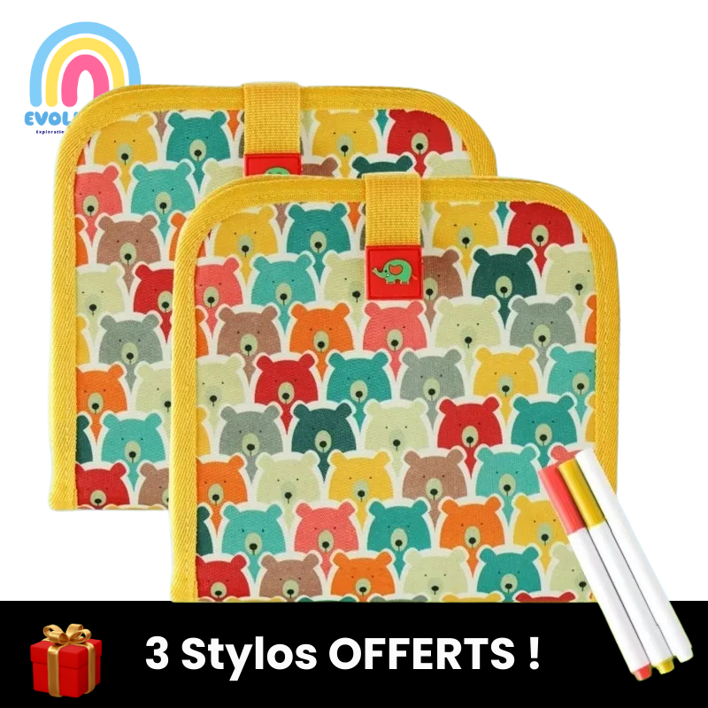 Cahier Ardoise Magique Evoluchild - Evoluchild - 14:366Dinosaur Green10 pg.