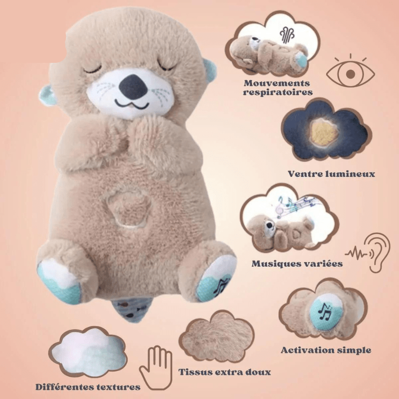 Doudou Loutre respirante pour bébé - Evoluchild - 14:203196828Khaki Otter