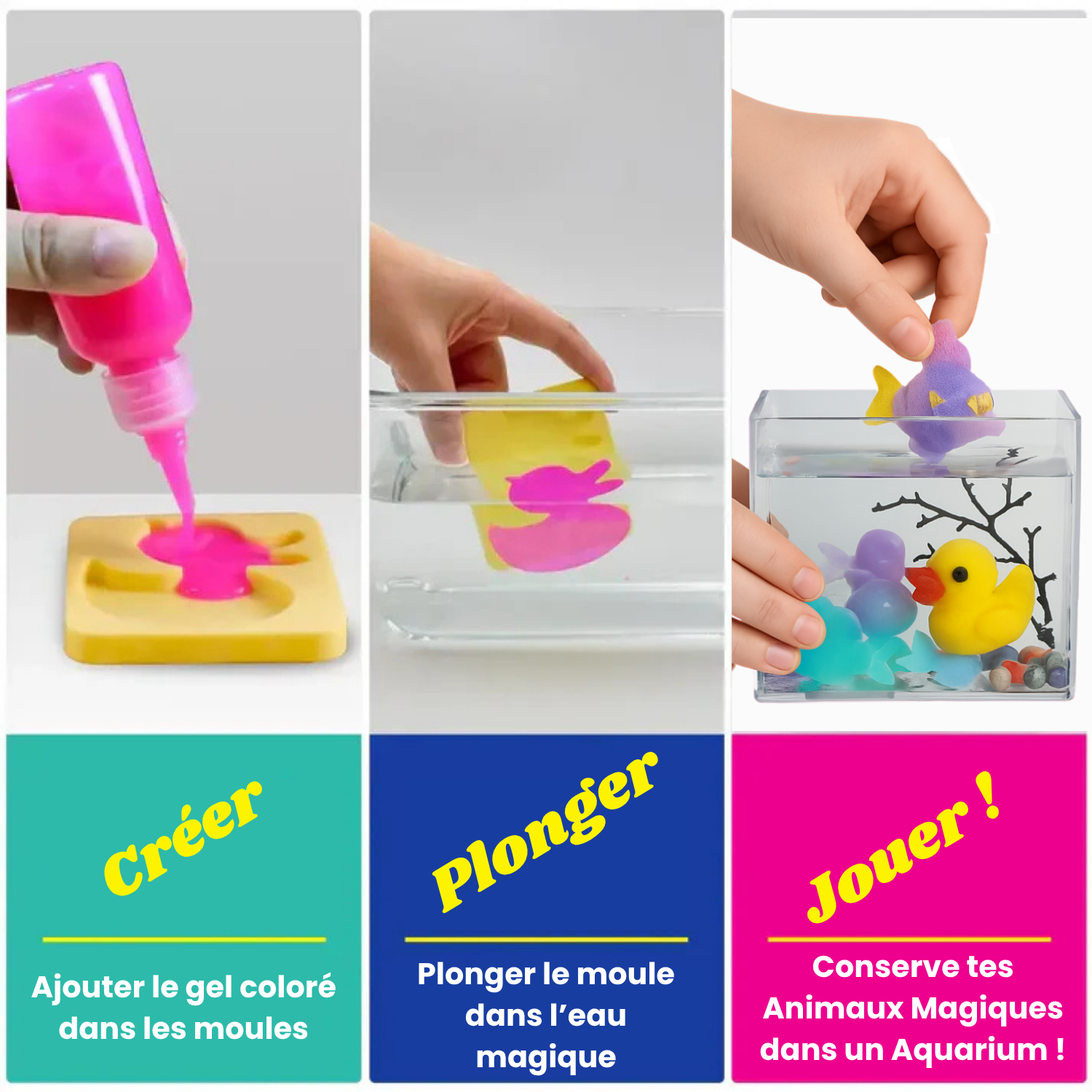 Kit Créatif Animaux Magique 3D à L'Eau
