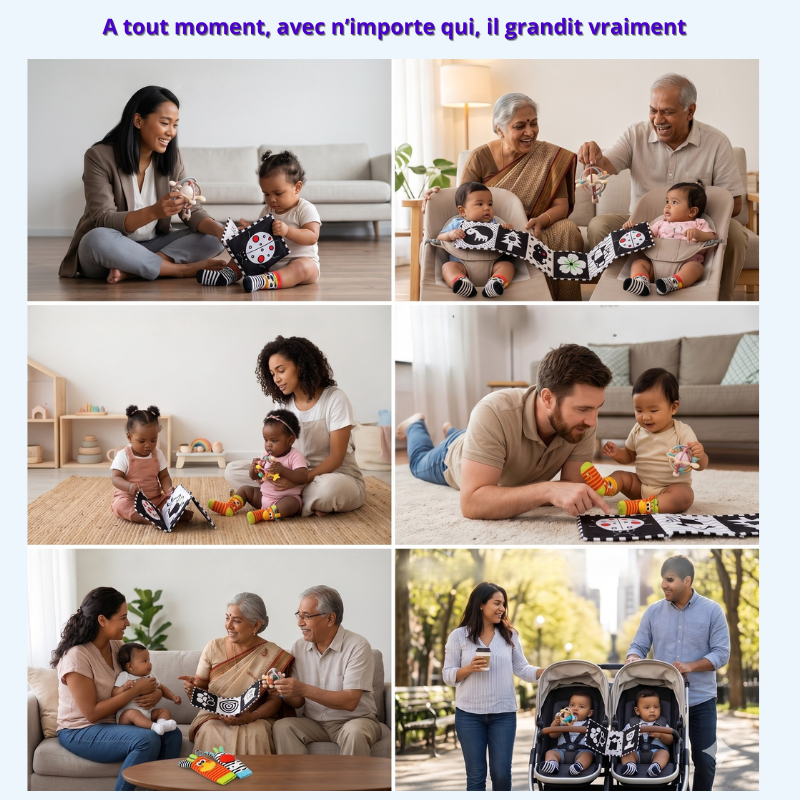 Kit Éveil Sensoriel Complet Bébé 0-12 mois