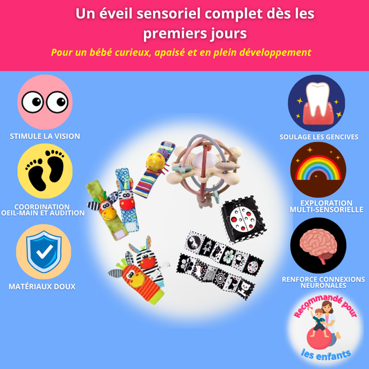 Kit Éveil Sensoriel Complet Bébé 0-12 mois
